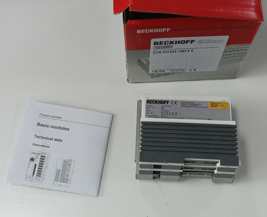 BECKHOFF CX1010-0011 Embedded PC with Intel Atom E3845 24V DC Power and ...
