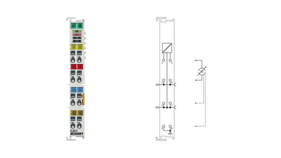 Beckhoff EL3052 | EtherCAT Terminal, 2-channel analog input, current, 4 ...