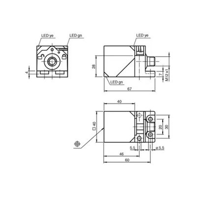 Pepperl+Fuchs NBB20-L2-E2-C-V1 Inductive Sensor | 20mm Range, 2-Wire ...