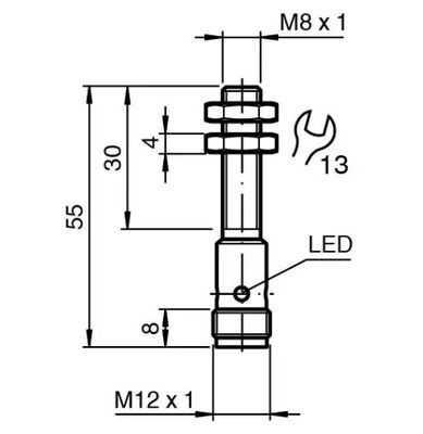 Pepperl+Fuchs NBB2-8GM30-E2-V1 Inductive Sensor | 2mm Range, PNP NO ...
